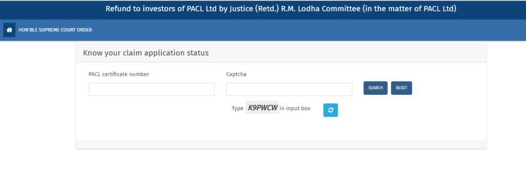 PACL Refund Status