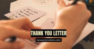 Thank You Letter in Hindi