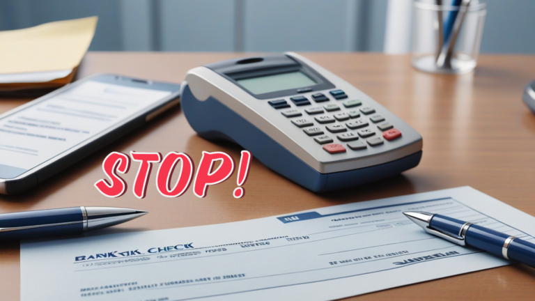 Cheque Stop Application in Hindi