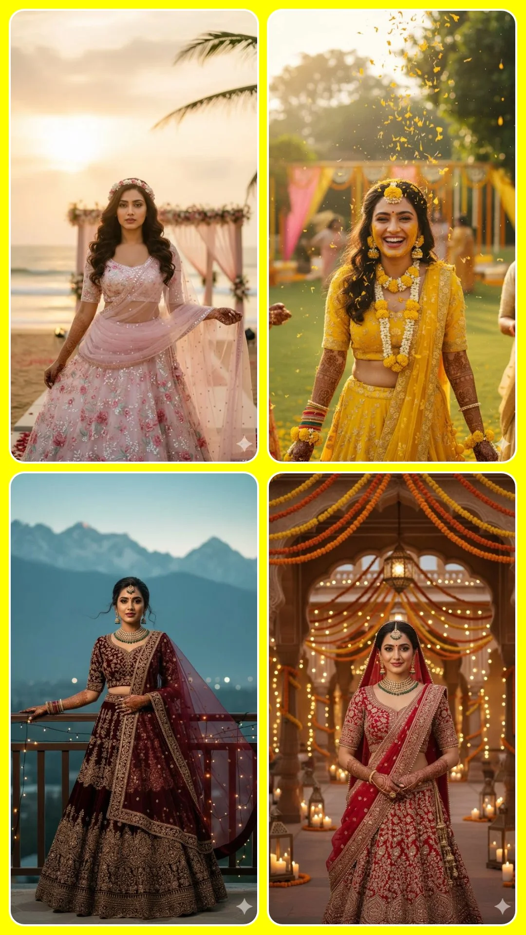 5 Woman Wedding Dresses Prompt